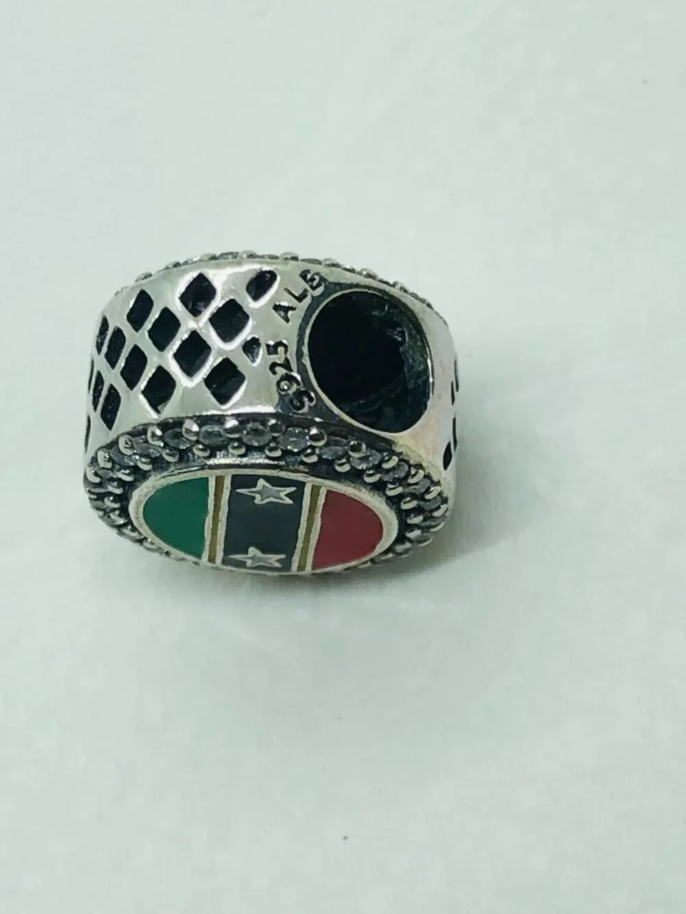 ✨ ✨Pandora St. Kitts and Nevis Flag Bead Charm S925 Silver with box